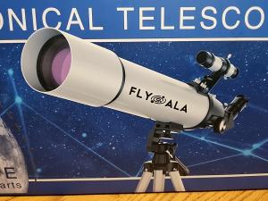FlyGala High-Powered 80mm Refractor Telescope
