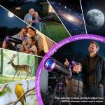 MEEZAA 90mm Refractor Telescope for Beginners