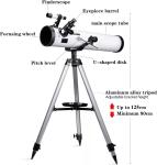 76mm Newton Reflector Telescope for Moon & Planets