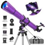 HETEKAN 90mm Beginner Telescope with Accessories