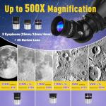 HETEKAN 90mm Beginner Telescope with Accessories