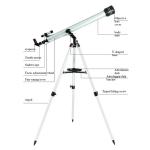 700x60 Refractor Telescope with Phone Adapter & Eyepieces