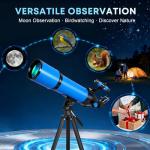 Hawkko 80mm Refractor Telescope for Beginners