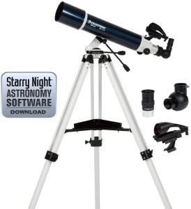 Celestron Omni AZ 102 Refractor Telescope 2 Eyepieces Starry Night Free APP ✅✅✅✅