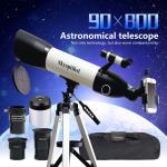 800x90 professional Refractor Astronomical Telescope Fully Multi-Coated US stock