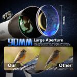 800x90 professional Refractor Astronomical Telescope Fully Multi-Coated US stock