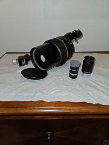 Celestron C90 Telescope with Case and Eyepieces