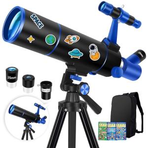 Hawkko 80mm Portable Telescope for Beginners