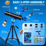 Hawkko 80mm Portable Telescope for Beginners