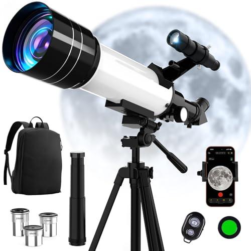 70mm Refractor Telescope for Beginners with Accessories
