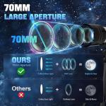 70mm Refractor Telescope for Beginners with Accessories