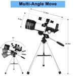 70mm Refractor Telescope for Beginners with Tripod