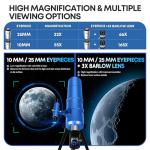 Dianfan High-Power 90mm Travel Telescope for Beginners