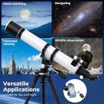 FAMIROSA 90mm Refractor Telescope with Phone Adapter