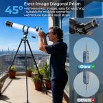 FAMIROSA 90mm Refractor Telescope with Phone Adapter