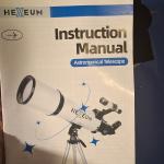 HEXEUM 80mm Refractor Telescope with Tripod and Accessories