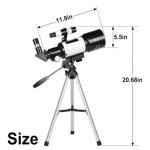 70mm Refractor Telescope with Phone Adapter
