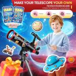 HETEKAN 80mm Beginner Telescope with Tripod & Phone Adapter