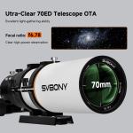 SVBONY SV503 70mm ED Refractor Telescope