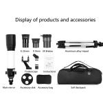 500x 80mm HD Refractor Telescope for Beginners