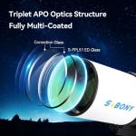 SVBONY SV550 80mm APO Refractor Telescope