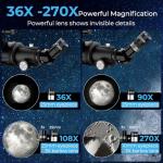 FAMIROSA 90mm Refractor Telescope for Astronomy