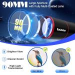 90mm Refractor Telescope with Tripod and Phone Adapter