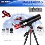 90mm Refractor Telescope with Tripod and Phone Adapter
