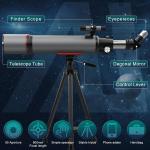 High-Powered 90mm Refractor Telescope for Adults