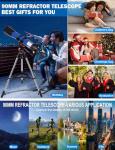 Uonol High-Powered 90mm Refractor Telescope for Beginners