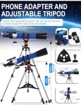 Uonol High-Powered 90mm Refractor Telescope for Beginners