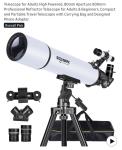 Solomark 80mm Refractor Telescope with EQ Mount
