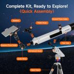 SVBONY SV520 Beginner Telescope Kit with Phone Mount