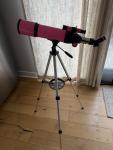 UncleHu Pink Refractor Telescope with Tripod & Accessories