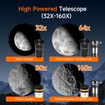 SVBONY SV520 High Powered Refractor Telescope Kit