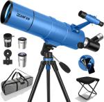 High-Power 90mm Aperture Refractor Telescope for Adults