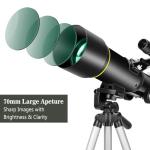Beginner's 70mm Travel Telescope for Kids and Adults