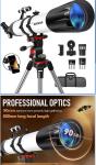 DIANFAN 90mm Refractor Telescope with Tripod