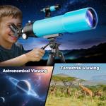 High-Powered 90mm Beginner Telescope for Kids