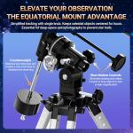 NACATIN 90mm EQ Refractor Telescope with Phone Adapter