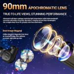 NACATIN 90mm EQ Refractor Telescope with Phone Adapter