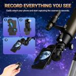 NACATIN 90mm EQ Refractor Telescope with Phone Adapter