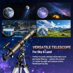 NACATIN 90mm EQ Refractor Telescope with Phone Adapter