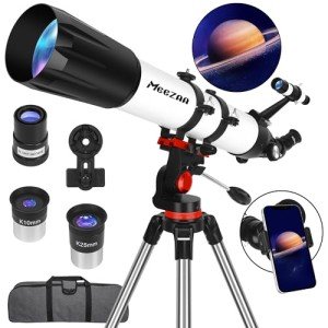 High-Powered 90mm Beginner Telescope with Accessories