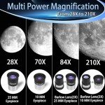 Beginner's 90mm High-Powered Refractor Telescope