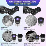 High-Powered 90mm Beginner Telescope with Accessories