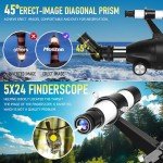 High-Powered 90mm Beginner Telescope with Accessories
