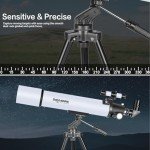 80mm Refractor Telescope for Beginners and Adults