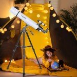 80mm Refractor Telescope for Beginners and Adults