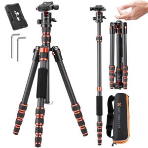 Lightweight Carbon Fiber Camera Tripod with Ball Head